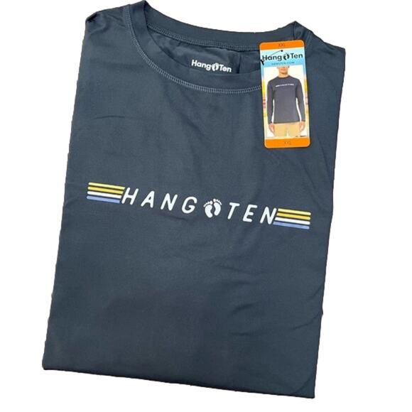 Hang Ten Men's Sun Tee Long Sleeve Shirt Blue Size XXL NWT - Picture 1 of 5